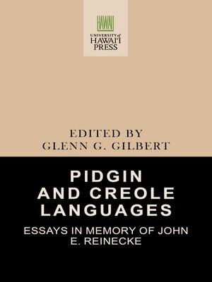 cover image of Pidgin and Creole Languages